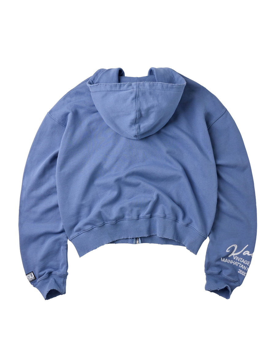 SUNDAY ZIP UP HOODIE [BLUE]